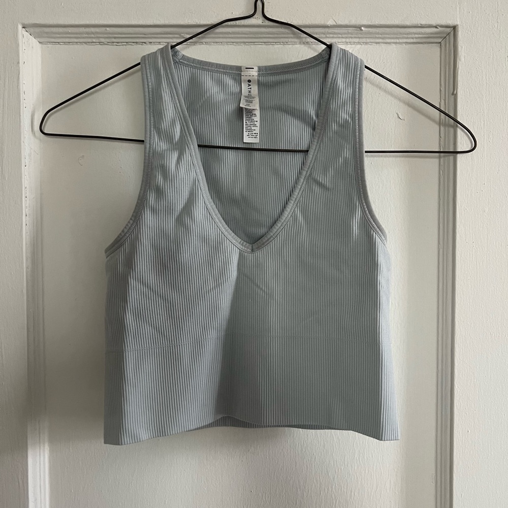 SOLD Athleta Tank Top Light Blue/Grey Tone